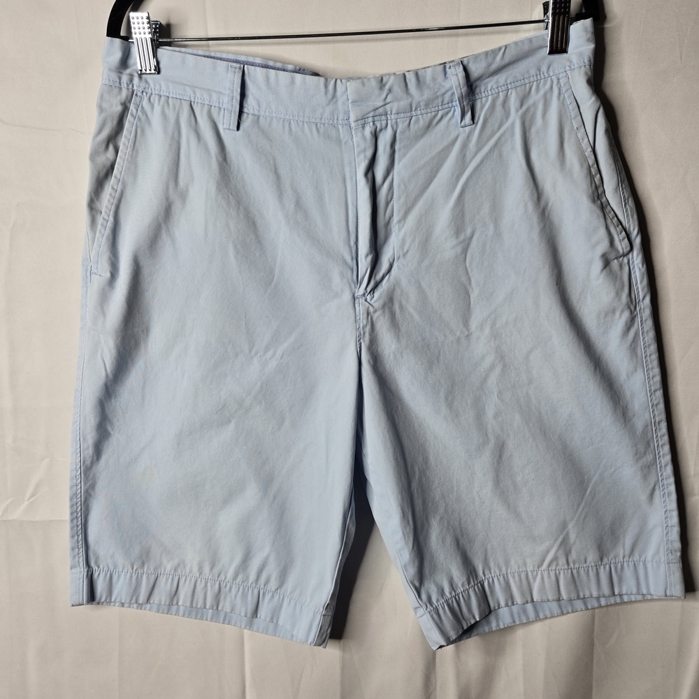J Crew 100% Cotton Chino Flat-front Shorts Size 34 Golf Casual Preppy